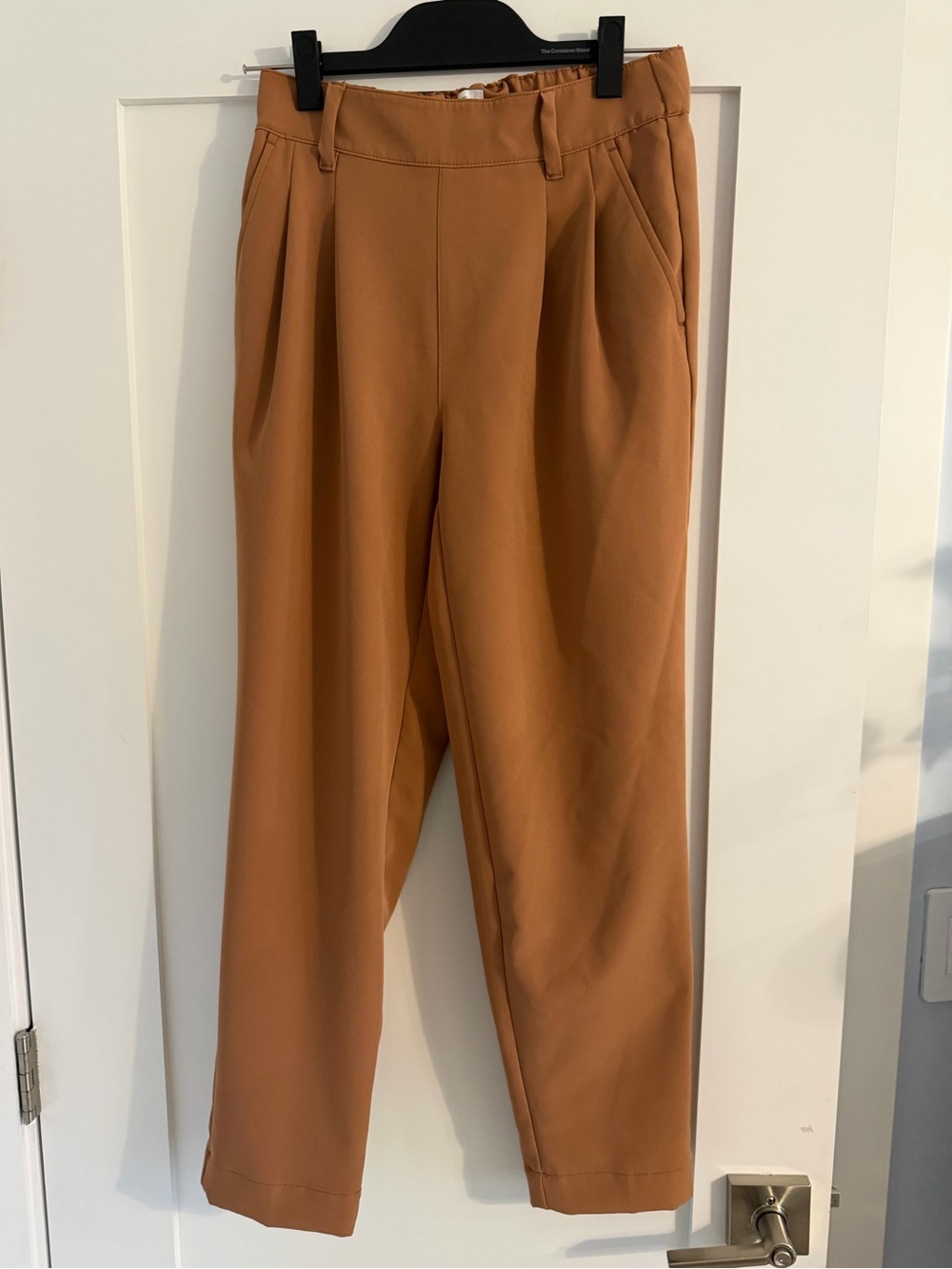 Loft Outlet Burnt Orange High-Waist Straight Ankle Trouser Pants Size XS